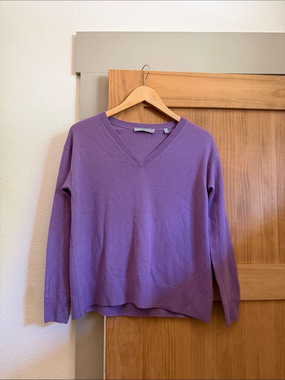 Vince Lavender V-Neck Sweater